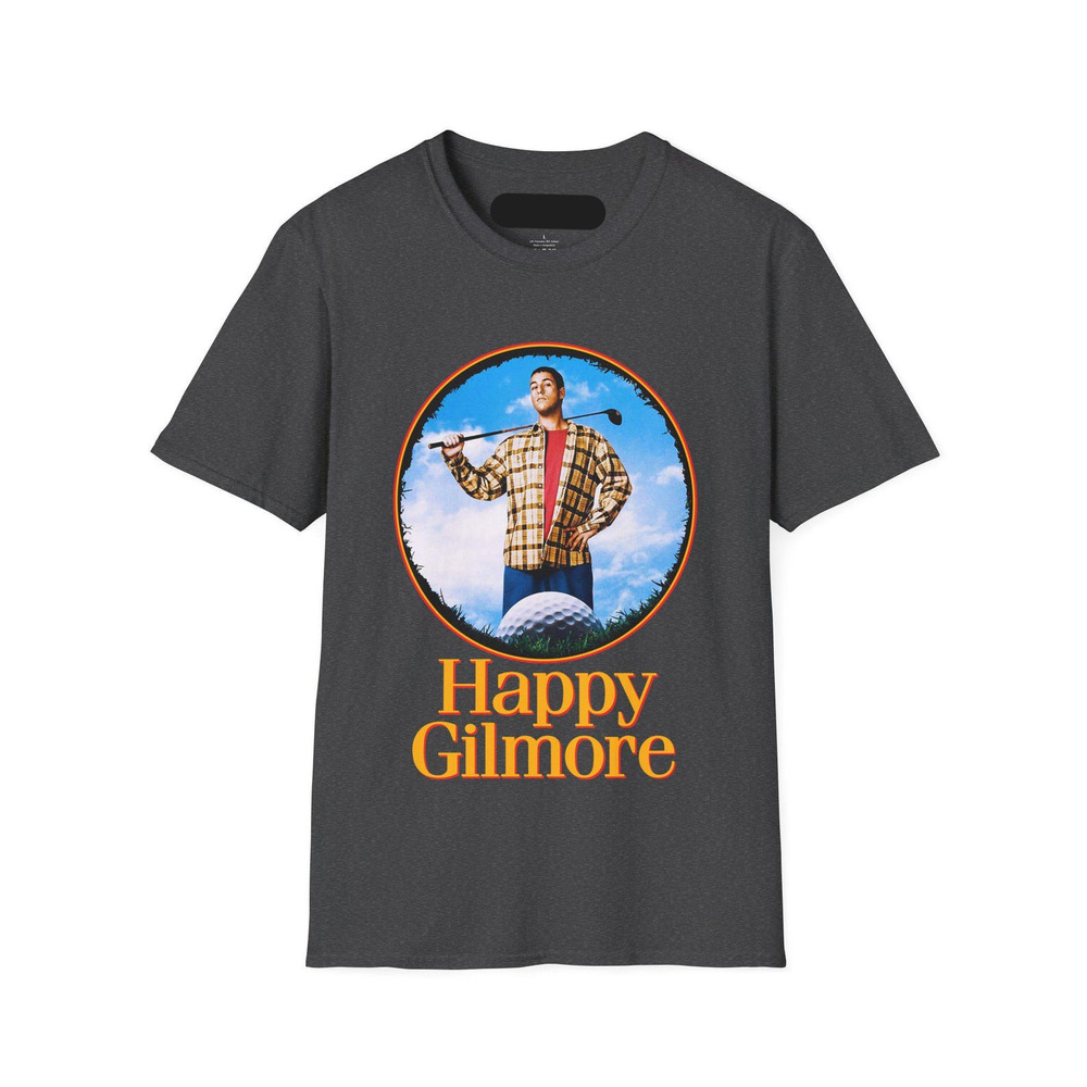 Happy Gilmore Golf T Shirt Funny Movie Tee For Golf Lovers Charcoal